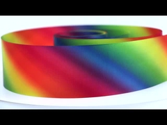 Меисида лента теплопередача печатная нить ремень градиент цвета радуги лента на заказ полиэстер