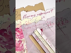 Фламенная Любительница Художественная Бумага Огненный Край Ретро Коровая кожа Цветочная Бумага