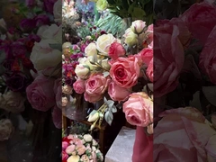 Симуляция розы поддельный цветочный обеденный стол, букет декорации кофейного стола, высококлассный ощущение, обугленный