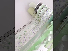 Ментовая лента Манбо цветочный букет плавающий Ручной цветочный дизайн DIY Подарочный пакет торта Декоративный ремень