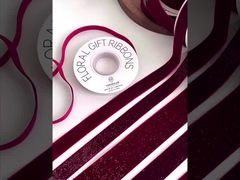 Красная серия тонкой люминесцентной бархатной ленты