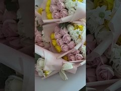 Подарочная коробка с 18 розами из мыльных цветов, букет из мыльных цветов, подарок на День святого Валентина, Рождество, небольшой подарок на день рождения