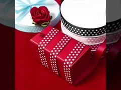 Шелковая лента с ребрами