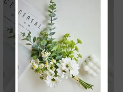 Симулированная букетная бутылка с ромашками, ручной цветочный стол, фальшивые цветы, фотореквизит.