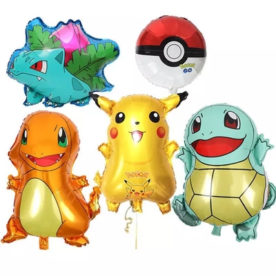 Хорошая цена. Оптовая фольга Pika chu раздувает украшение Pika chu партии воздушного шара персонажа из мультфильма фольга гелия засовывает воздушные шары понедельника онлайн