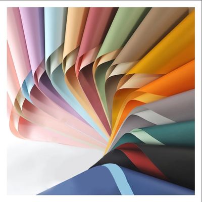 Купить Двухцветная корейская упаковочная бумага водонепроницаемая цветочная букета Производство в сети