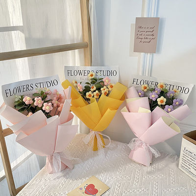 Купить Красивая симуляция цветочного плюшевого букета 520 День матери вечный цветочный подарок набор отправить подруги ручной букет online manufacture