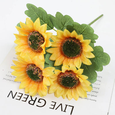 Купить Симуляция подсолнуха цветок в стиле деревни подсолнух дом гостиница свадьба шелк цветок украшение орнамент на открытом воздухе букет оптом Производство в сети