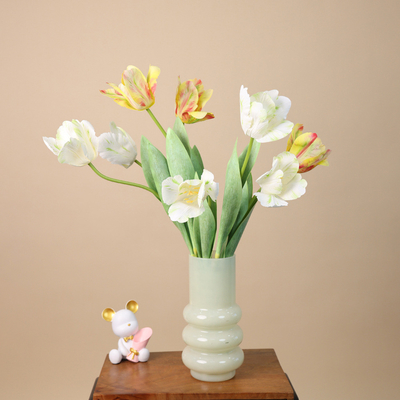 Купить Реалистичный ручной симулятор тюльпанов цветочный бонсай для домашнего декорации и свадебной фотографии реквизиты в нескольких цветах online manufacture