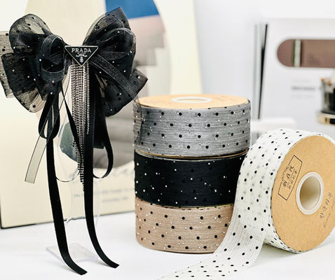 Купить Подарочная ленточная рулонка 4 см с пятнами и морщинами на деревьях Идеально подходит для упаковки цветов и аксессуаров для головных уборов Производство в сети