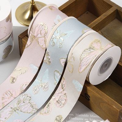 Купить Высокопрочная синяя и зеленая лента для горячего тиснения с бабочками и сердечками для упаковки подарочных коробок на свадьбу своими руками. Доступны индивидуальные цвета. Производство в сети