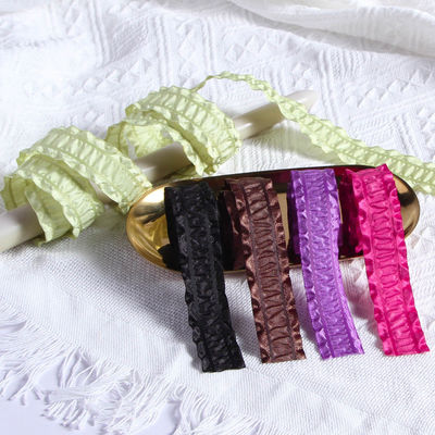 Купить Экологичная тканая лента с бантиком из сложенного полиэстера для отделки юбок, для аксессуаров для волос своими руками и упаковки подарочных коробок Производство в сети