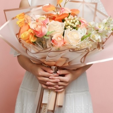 Хорошая цена. Срок доставки 30-45 дней для упаковочной бумаги Space Milan Double Phnom Penh Floral Flower 56*56 см онлайн