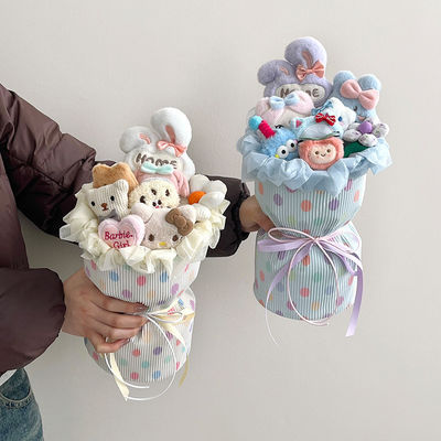 Купить Дофаминная ткань из полок-точек, готовый букет мыла, розовый подарок на День Святого Валентина для лучших друзей и подруг. Производство в сети