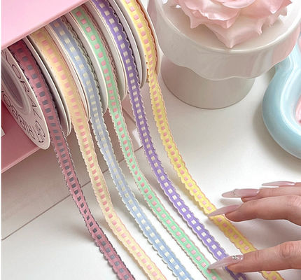 Купить Шнурка для прыжков лента цветочный пучок дубль галстук пирог пекарня лента цветочное искусство ручной работы материал DIY Производство в сети