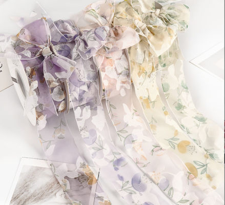 Купить Умываемая Цыси День святого Валентина Цветочная Танцевальная лента Цветочный пучок Цветочная лента Ручная уборка Цветочная декорация Белая Производство в сети