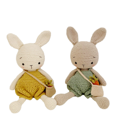 Купить Оптовая продажа Ручной трикотажный Амигуруми Crochet Плюш куклы животных Хлопковые набитые кролики игрушки для детей для сна Производство в сети
