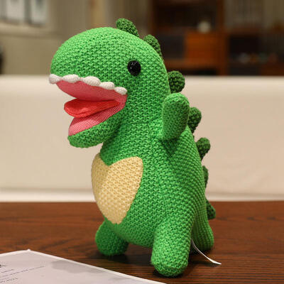 Купить OEM ODM Custom Knit Toys Wholesale Amigurumi Teddy Bear Динозавр плюшевая кукла детская вязаная наполненная игрушка животных Производство в сети