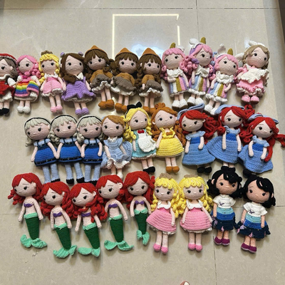 Купить Ручная работа Amigurumi Наполненная игрушка Трикотажная кукла Крошечная кукла Детский ребенок Наполненные животные OEM Дешевый оптовый Вьетнам Продукт Производство в сети