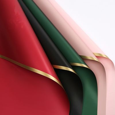 Купить Золотая упаковочная бумага бумаги упаковки 58cm*58cm цветка границы водостойкая Производство в сети