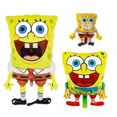 Хорошая цена. Оптовые горячие воздушные шары формы звезды Bob SquarePants Патрик губки желтого цвета персонажа из мультфильма продажи онлайн