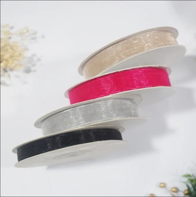 Хорошая цена. Экологически чистый Organza лента 196 цветовые варианты для DIY подарка упаковки и пекарни декора онлайн
