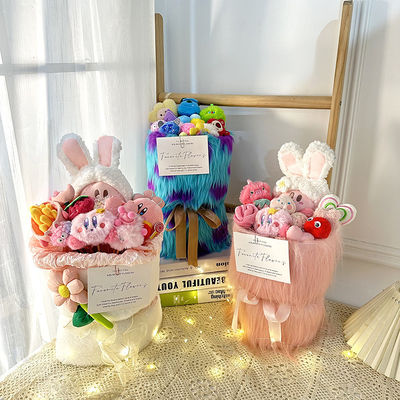 Хорошая цена. Отпразднуйте Китайский День Святого Валентина с плюшевым букетом куклы творческий подарок девушки в нескольких цветах онлайн