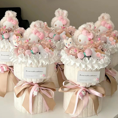 Хорошая цена. Variety Dolls Плюшевый цветочный букет Hello Kitty День святого Валентина / Год / Подарок на день рождения для детей онлайн