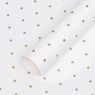Хорошая цена. Polka Dot свежая цветовая оберточная бумага водонепроницаемая букетная упаковка европейского стиля онлайн