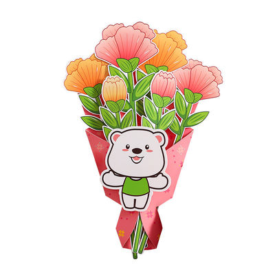 Хорошая цена. Подарок на День матери цветочный букет, поздравительная карточка Сделайте своими руками бумажный комплект. онлайн