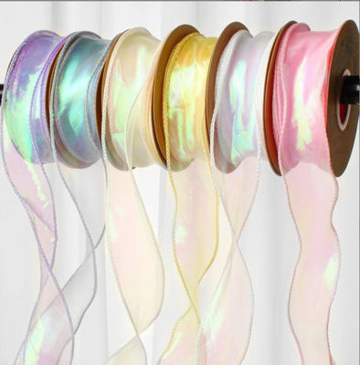 Хорошая цена. 4cm6cm Цветная рыбьи хвост пряжа лента фабрика мешок цветочный искусство Буд шелковый ткацкий пояс торт пекарня мешок оптом связывающих ремней онлайн