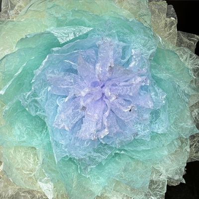 Хорошая цена. Водонепроницаемая густая цветная стеклянная чашка цветочная художественная оберточная бумага с минималистическим дизайном и текстурой стекла с 6 нитями онлайн