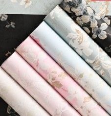 Хорошая цена. Горячее золото нефритовое цветочное краевое искусство водонепроницаемое цветочное оформление цветочная упаковочная бумага онлайн