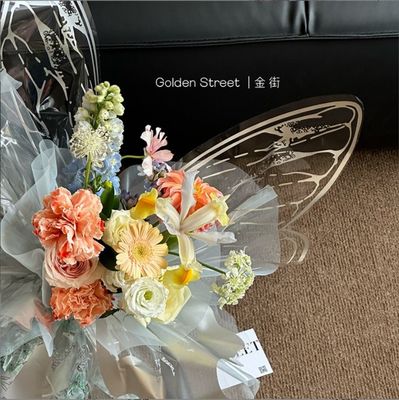 Хорошая цена. Кристальная бабочка Целлофан Популярная упаковочная бумага для цветочных магазинов онлайн