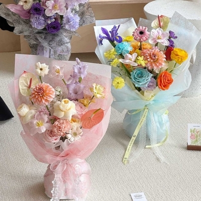 Папка для обертывания цветов Phalaenopsis в день матери, букет для обертывания букетов, герметичность, цветочные материалы, цветочный магазин