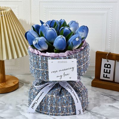 Хорошая цена. Букет мыла из тюльпанов, стиль маленького аромата, Фестиваль Qixi, День святого Валентина, День учителя подарок для парня и девушки, букет мыла онлайн