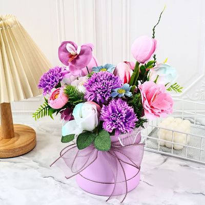 Хорошая цена. Смешанный букет с мыльными цветами, букет с объятиями, выпускной сезон, День учителя, подарок на День матери, букет с мыльными цветами, подарочная коробка, трансграничный онлайн