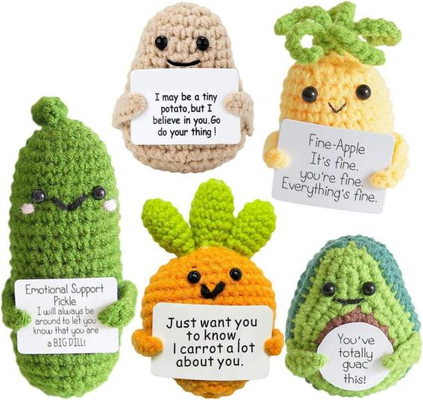 Хорошая цена. Positive Crochet Cotton Doll DIY Emotional Support Toy, Yarn онлайн