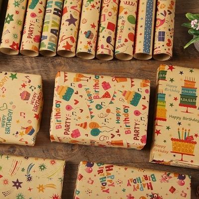 Хорошая цена. Recyclable подарок пакуя цвет крена CMYK Kraft бумажный для создания программы-оболочки подарка онлайн