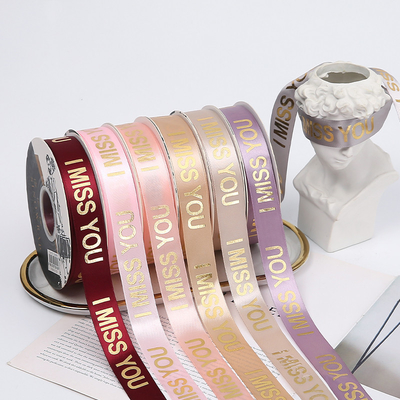 Хорошая цена. Розовой лента Grosgrain обруча подарка сатинировки 2.5cmX45Y золота розовой красной сделанная по образцу лентой онлайн